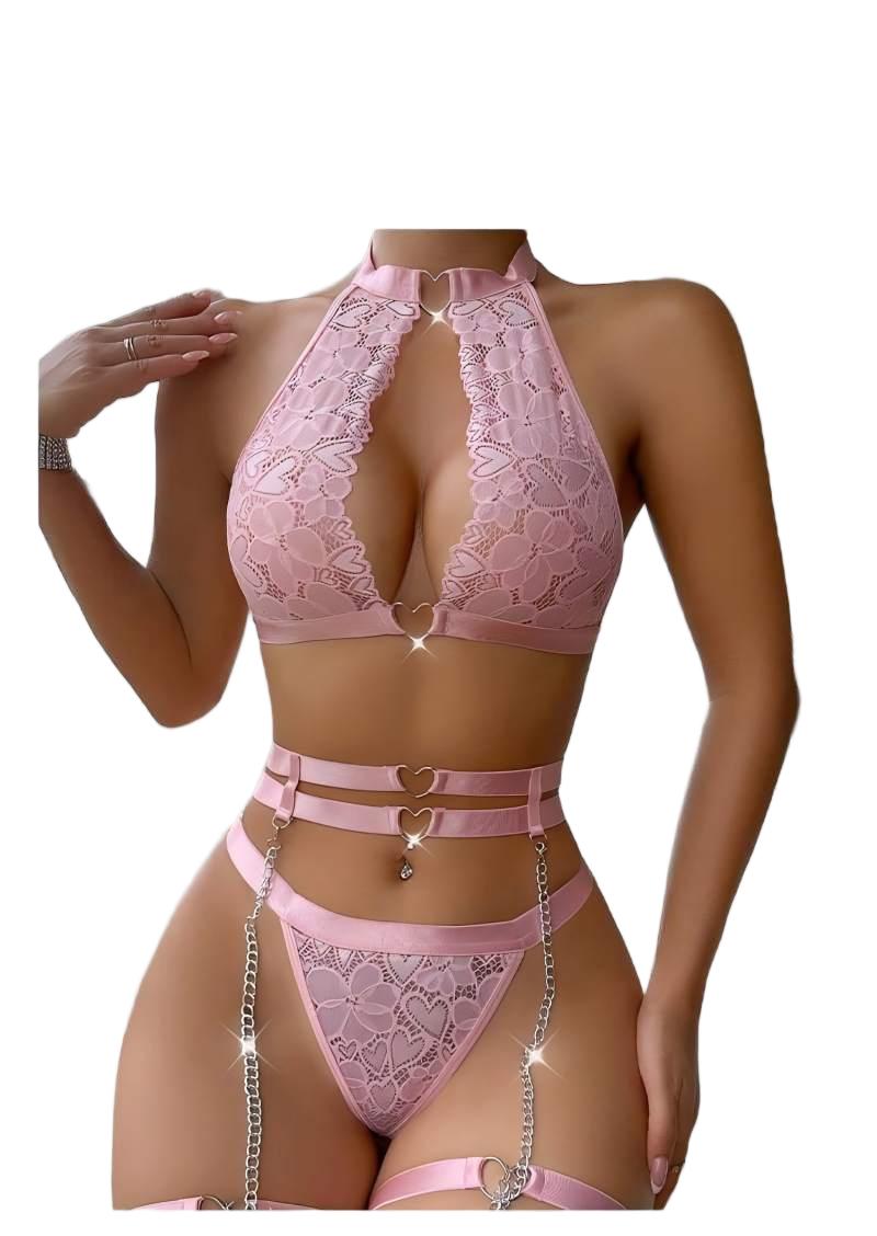 Minimizer Bra Women - Ensemble de lingerie sexy push-up en