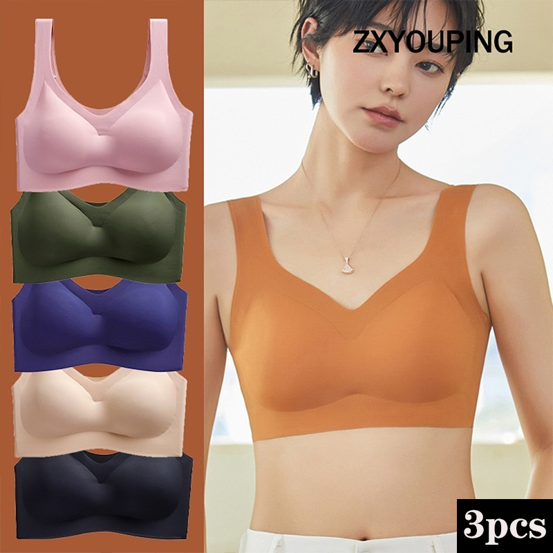 Cotton Bra Everyday - Soutien-gorge de sport sexy 3 pièces