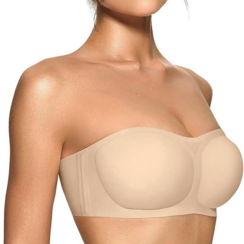 Plunge Bra Push Up - Soutien-gorge sans bretelles pour femmes avec