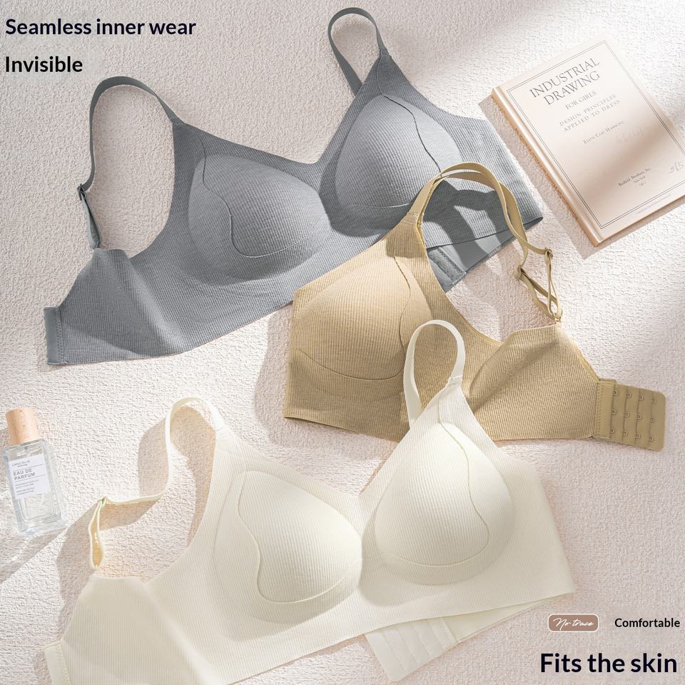 T Shirt Bra Seamless - Soutien-gorge sans couture pour femme, sans