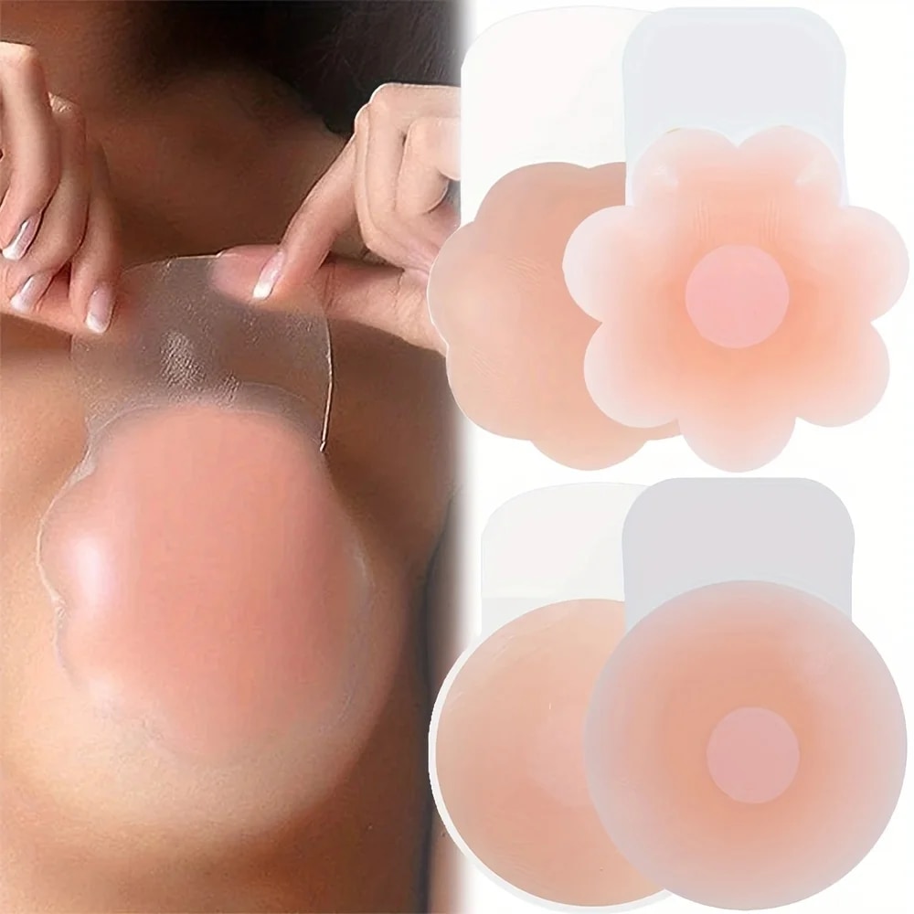 1 paire de cache-mamelon en Si - Push Up Bra Silicone avis et prix