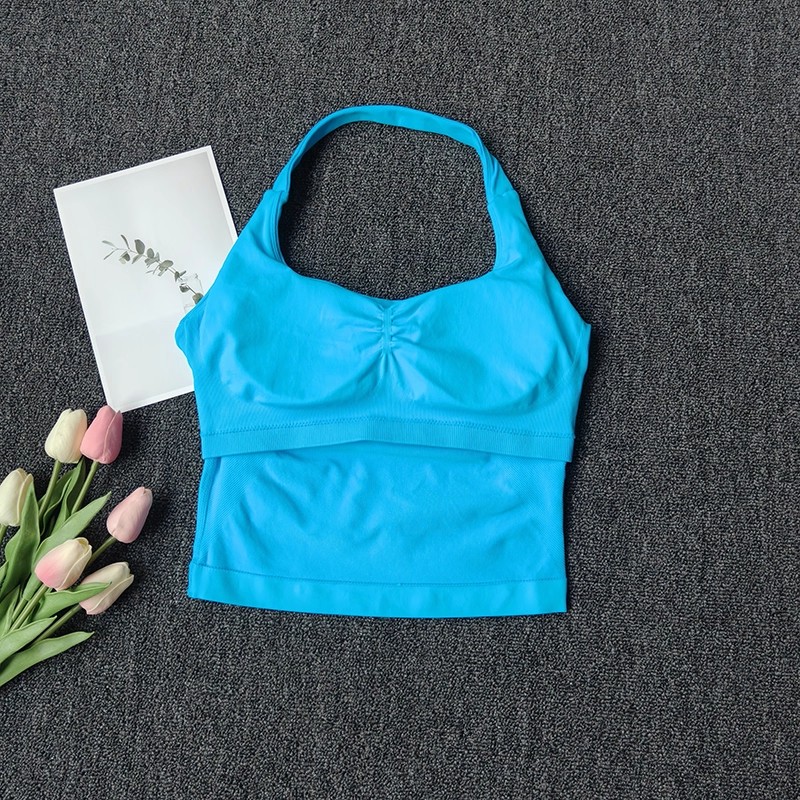 Haut à licou sans couture pour - T Shirt Bra Seamless avis et prix