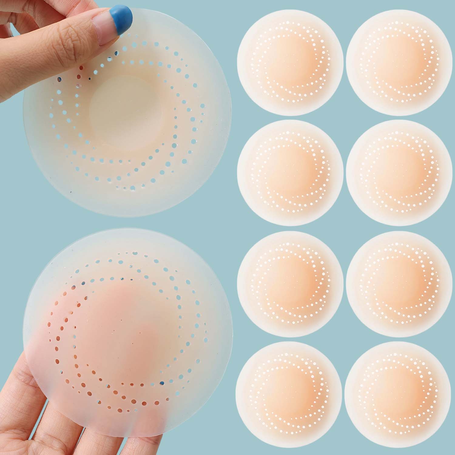 2-10 pièces Cache-tétons en si - Push Up Bra Silicone avis et prix