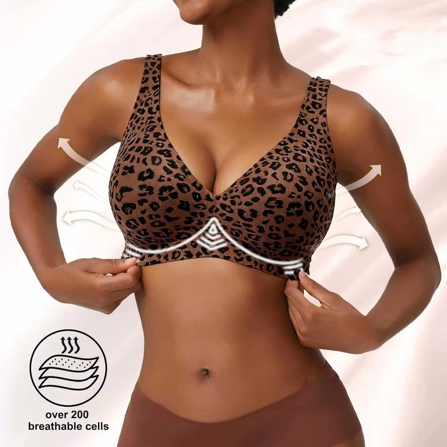 Soutien-gorge imprimé léopard  - Minimizer Bra Women avis et prix