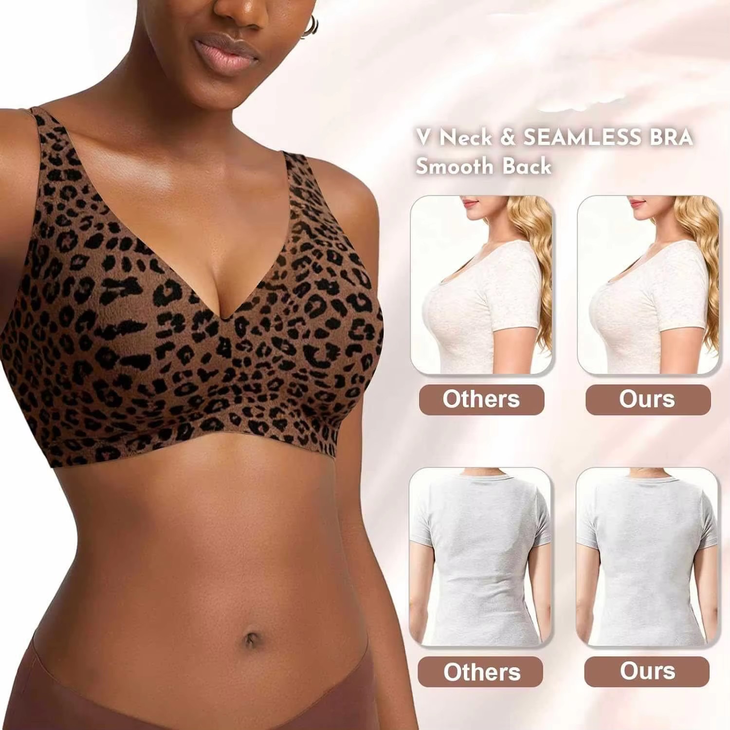 Soutien-gorge imprimé léopard  - Minimizer Bra Women avis et prix