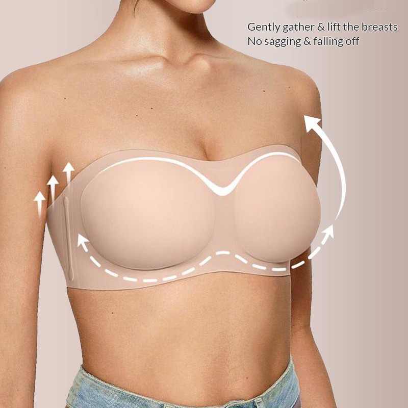 Soutien-gorge sans bretelles p - Plunge Bra Push Up avis et prix