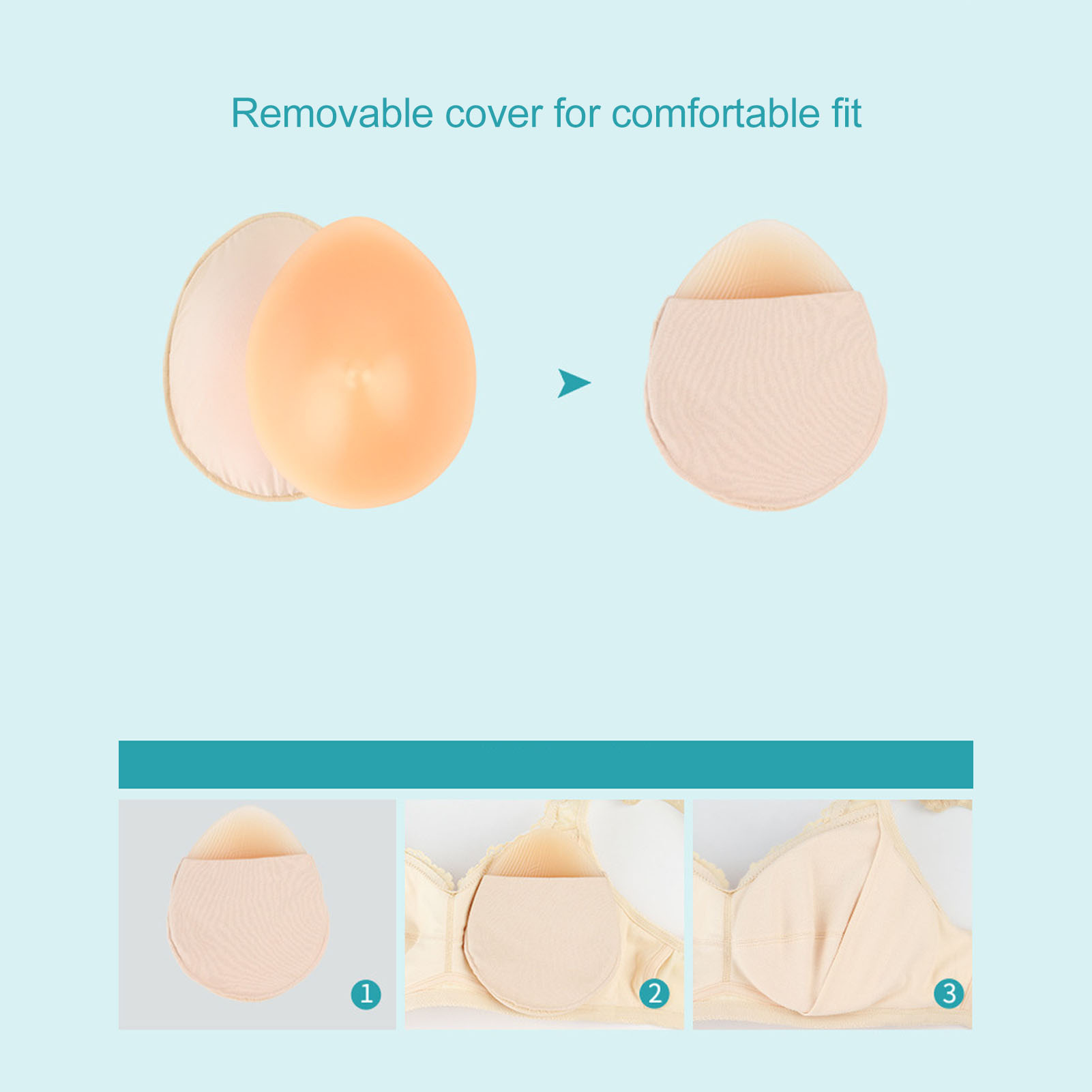 Insert de soutien-gorge en sil - Mastectomy Bra Pocket avis et prix